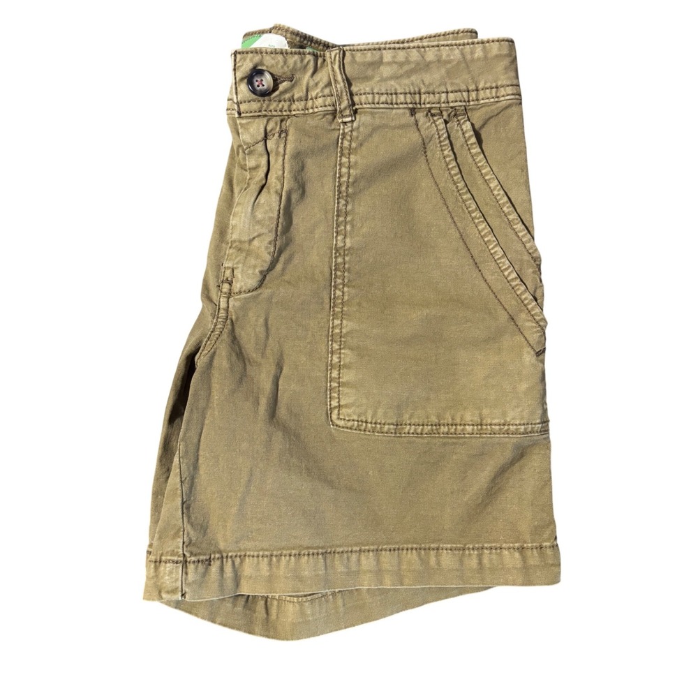 Anthropologie The Wanderer Mid-Rise Utility Shorts in Bronze‎ Olive Size 28
